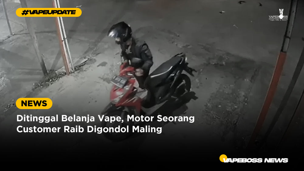 Ditinggal Belanja Vape, Motor Seorang Customer Raib Digondol Maling