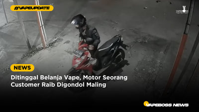Ditinggal Belanja Vape, Motor Seorang Customer Raib Digondol Maling