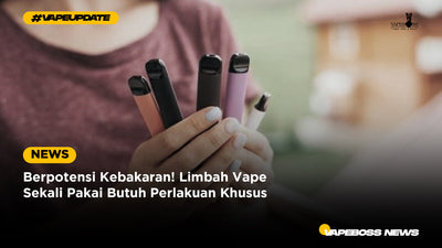 Berpotensi Kebakaran! Limbah Vape Sekali Pakai Butuh Perlakuan Khusus