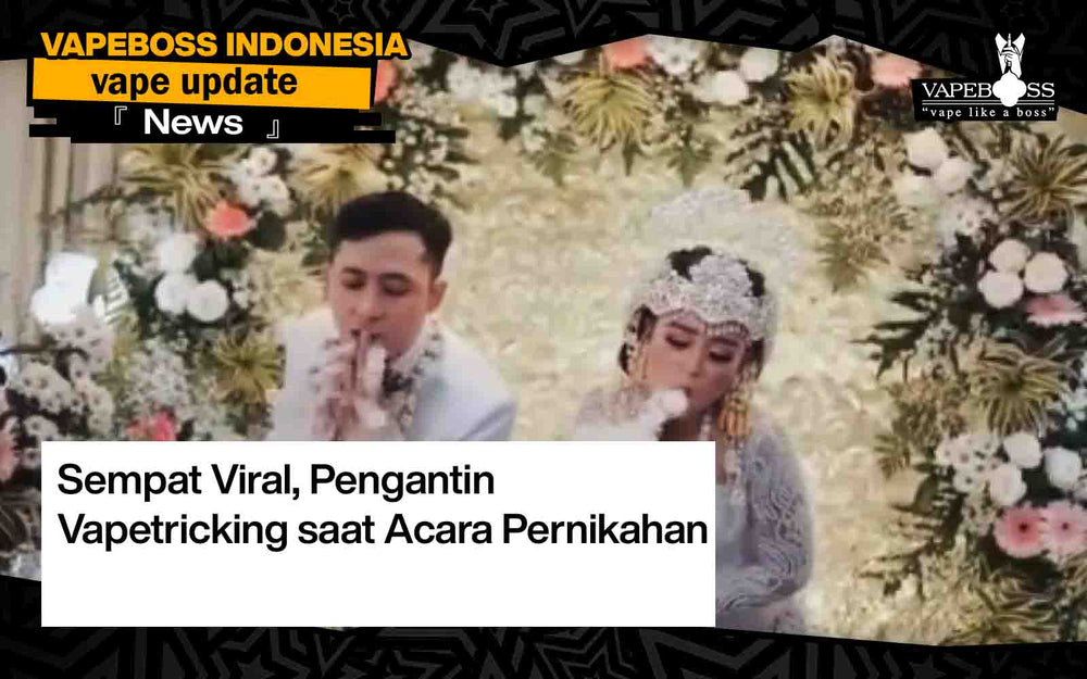 Sempat Viral, Pengantin Vapetricking saat Acara Pernikahan