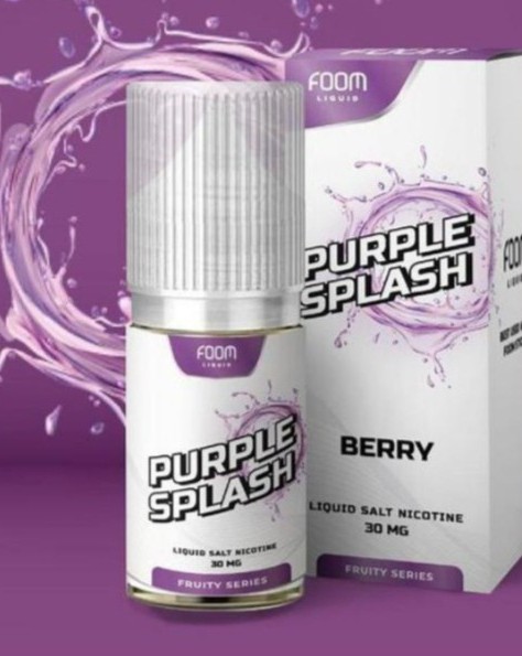 Foom Purple Splash Frosty Berry Pod Friendly Liquid Fruity Liquid Vape