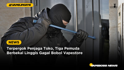 Terpergok Penjaga Toko, Tiga Pemuda Berbekal Linggis Gagal Bobol Vapestore