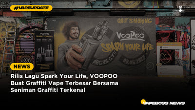 Rilis Lagu Spark Your Life, VOOPOO Buat Graffiti Vape Terbesar Bersama Seniman Graffiti Terkenal
