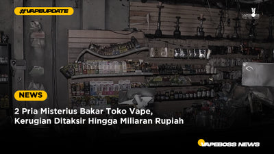 2 Pria Misterius Bakar Toko Vape, Kerugian Ditaksir Hingga Miliaran Rupiah