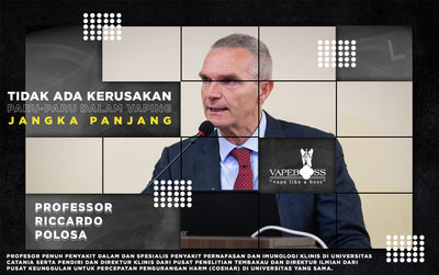 Prof. Riccardo Polosa: Tidak ada kerusakan paru-paru setelah vaping harian jangka panjang