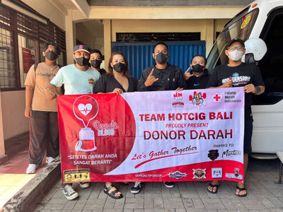 "Setetes Darah Anda Sangat Berarti" - Sosialisasi dan Donor Darah Team Hotcig Bali
