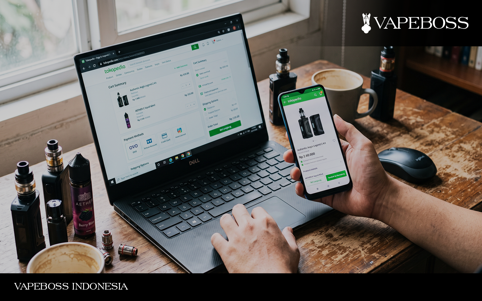 Cara Beli Vape di Tokopedia via Android dan Laptop/PC