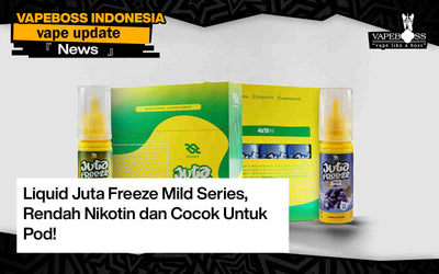 Rendah Nikotin dan Cocok Untuk Pod! Liquid Juta Freeze Mild Series