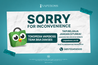 Tokopedia Vapeboss Sedang Tidak Aktif, Awas Akun Palsu!