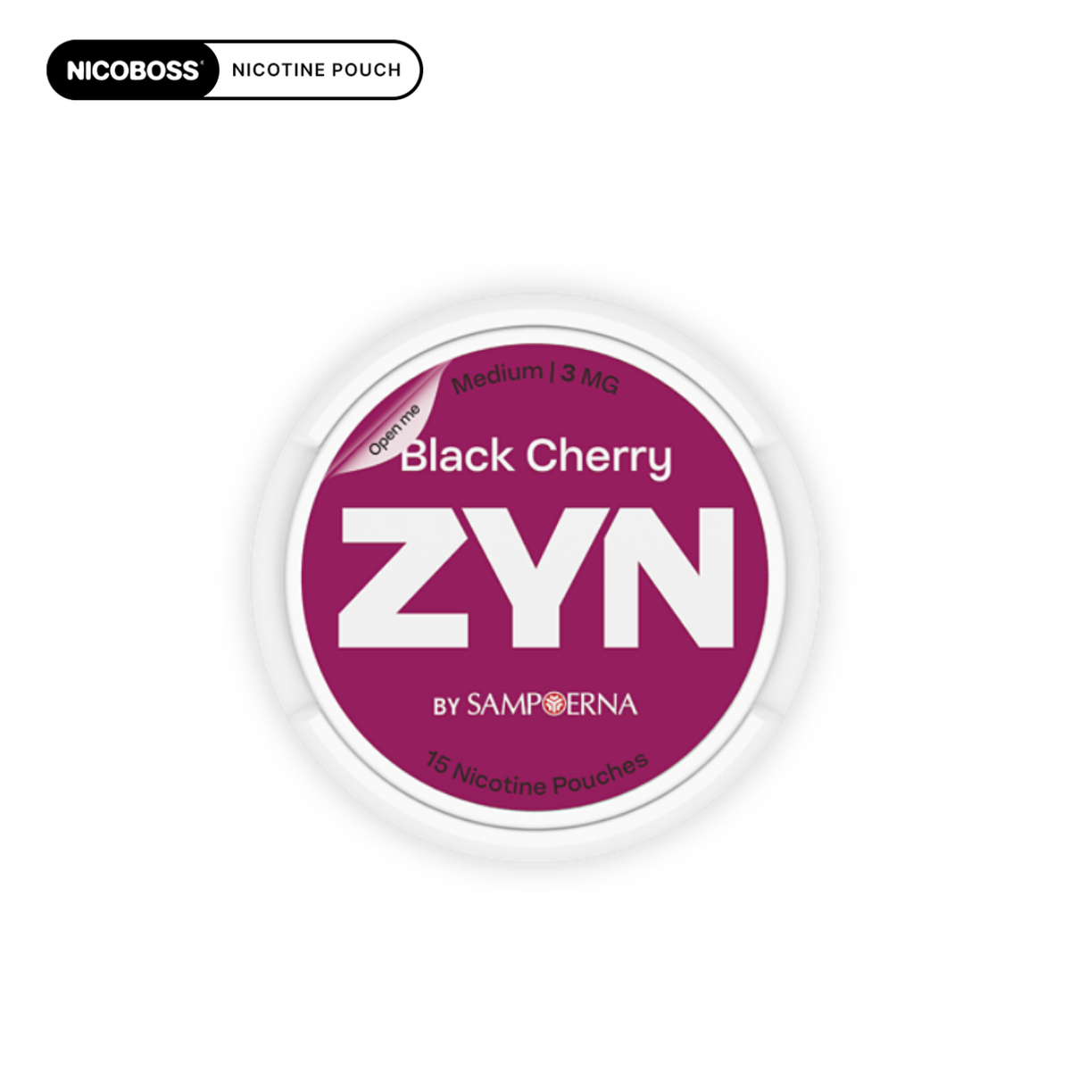 Zyn Nicotine Pouch - Black Cherry Pack of 15 - 3MG 