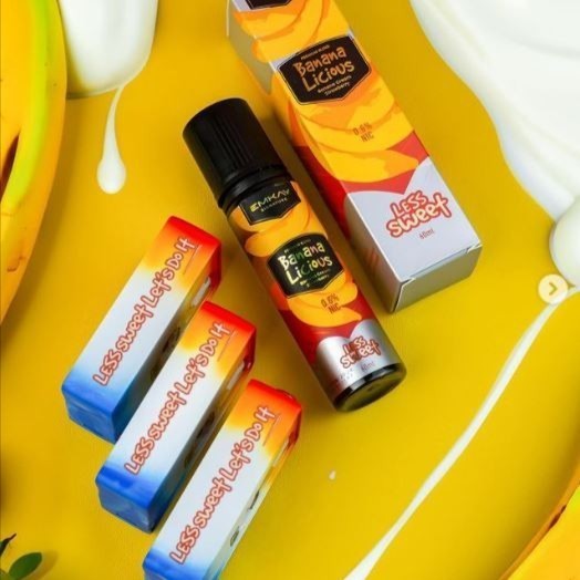 Banana Licious Less Sweet 60ml by Emkay | Liquid Freebase