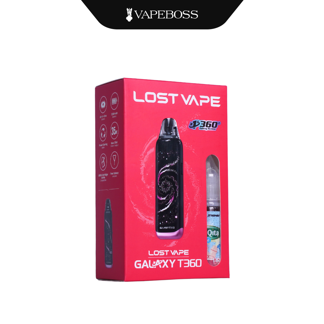 Open System Lost Vape Galaxy T360 Pod Kit Bundling Liquid