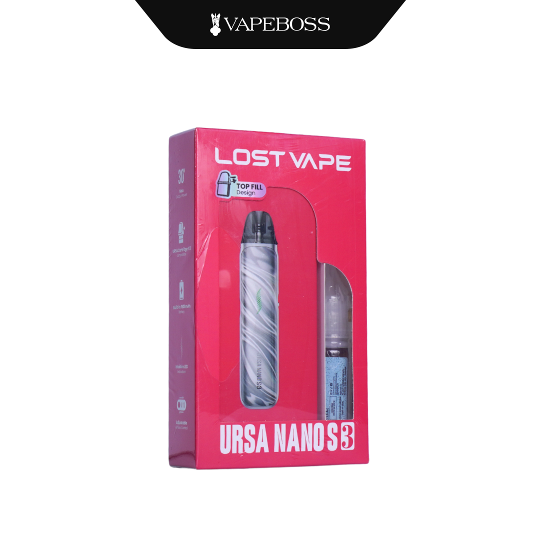 Open System Lost Vape Ursa Nano S3 Pod Kit  Bundling Liquid