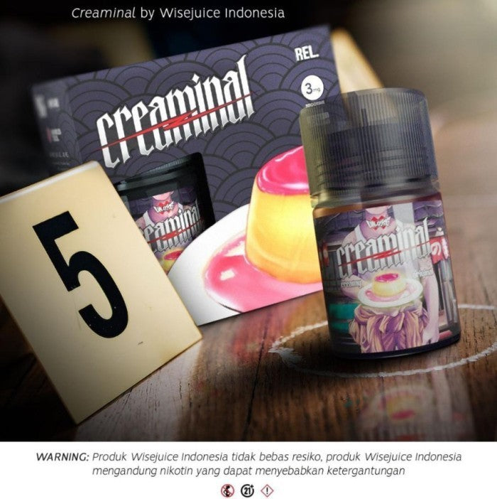 Creaminal Japanese Strawberry Pudding 60ml by Badass x Unwise