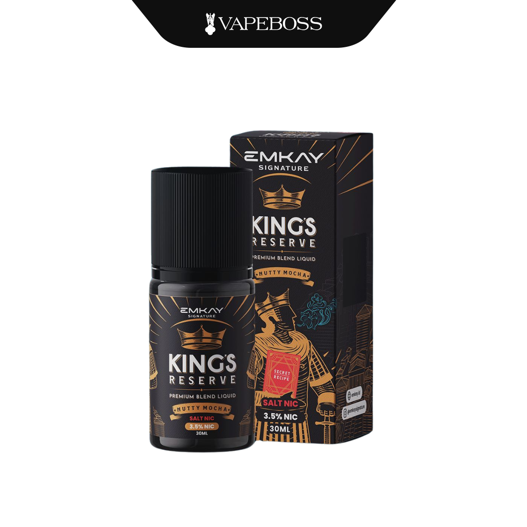 Emkay Kings Reserve Nutty Mocha Salt Nicotine 30ml I Liquid Saltnic