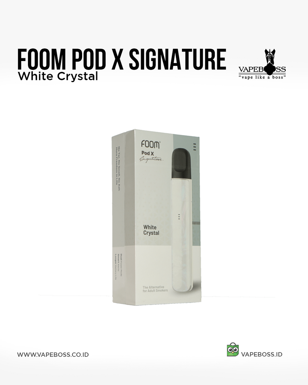 Foom Pod X Signature Series White Crystal