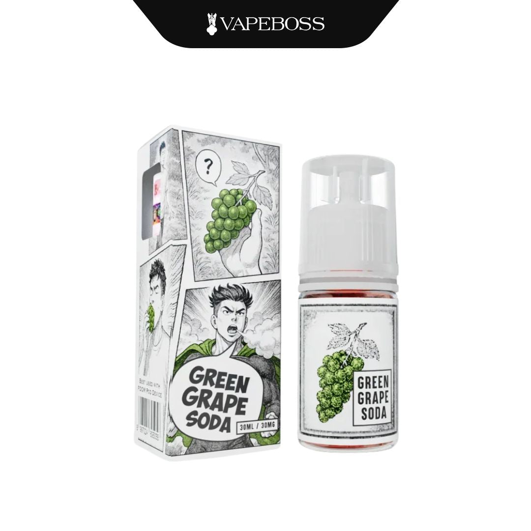 Foom UUS Green Grape Soda Salt Nicotine 30ml 30mg I Liquid Salt Nicotine