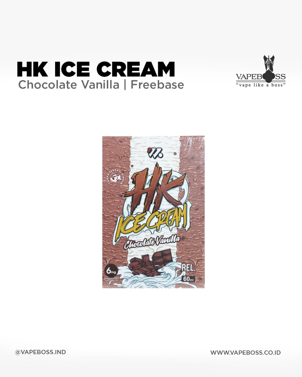  Happi Krunch Ice Cream Chocolate Vanilla 60ml by Wise Juice