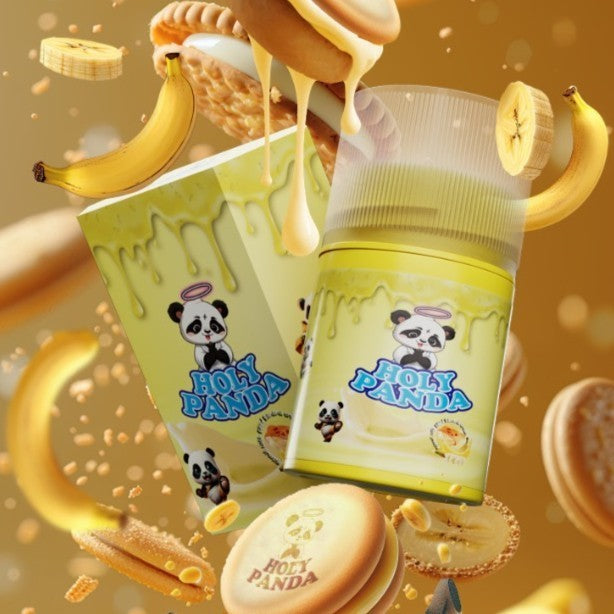 Holy Panda Biscuit Banana Cream 60ml by Noize Project x Captain Juice | Liquid Freebase Creamy