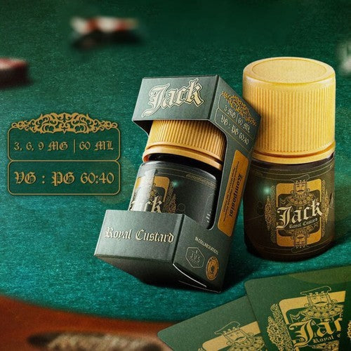 Jack Royal Custard 60ml by JVS x Blackjack | Liquid Freebase