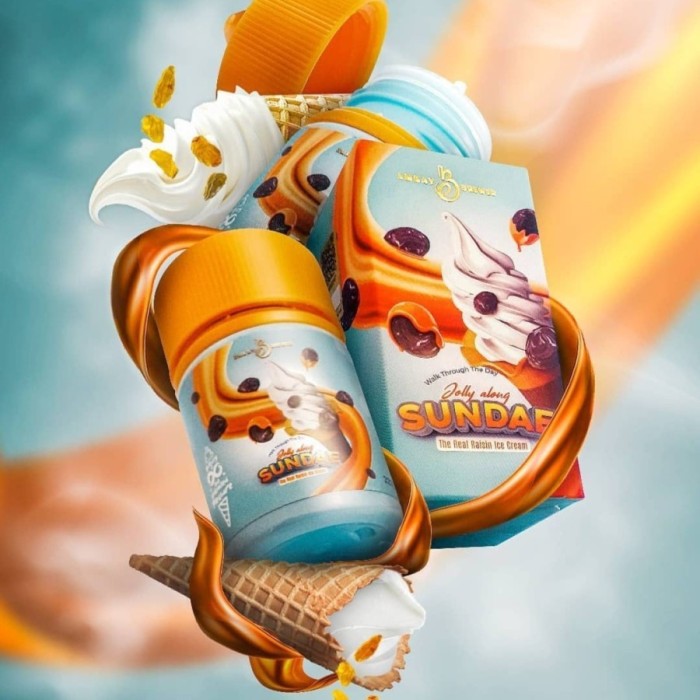 Jolly Along Sundae Raisin Ice Cream 60ml by Emkay Brewer | Liquid Freebase