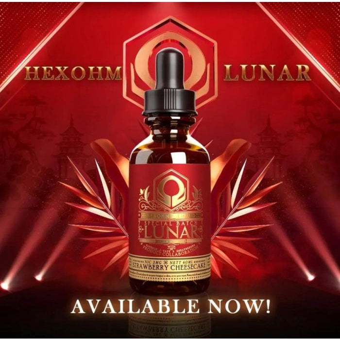 Hexohm Lunar Special Batch Strawberry Cheesecake 60ml by Hexohm x Vape Zoo x Emkay