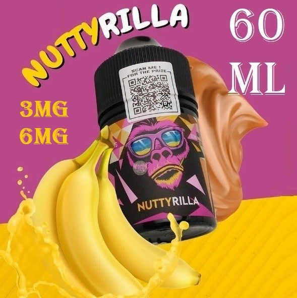 Nuttyrilla Peanut Butter Chocolate Banana 60ml by IJC | Freebase Liquid