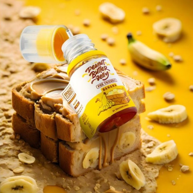 Peanut Butter Jelly V2 Banana 30ml Pods Friendly by Dragon Cloudz