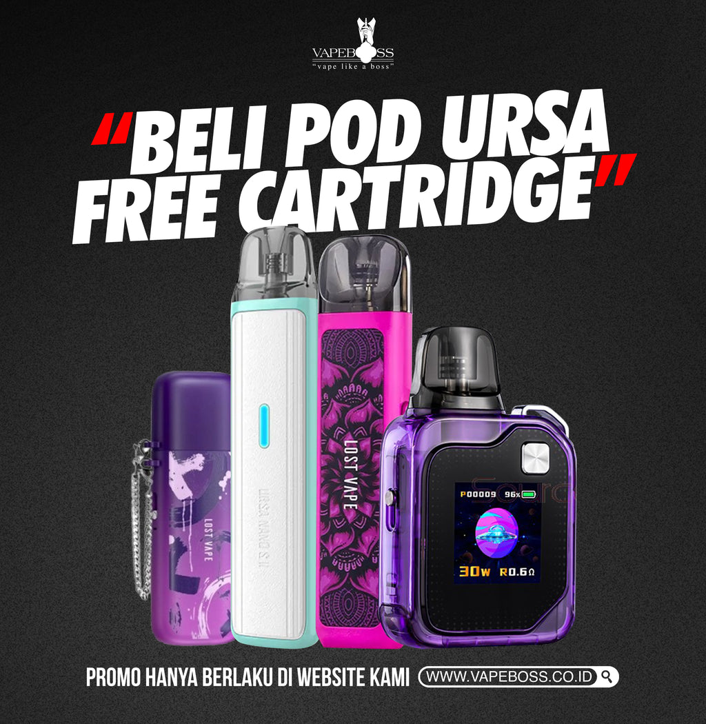 Promo Ursa Cap Pod Free Cartridge Ursa Nano V2