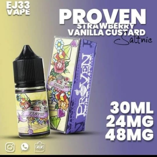 Proven Strawberry Vanilla Custard 30ml Saltnic by Suicide Bunny x Creative Labz