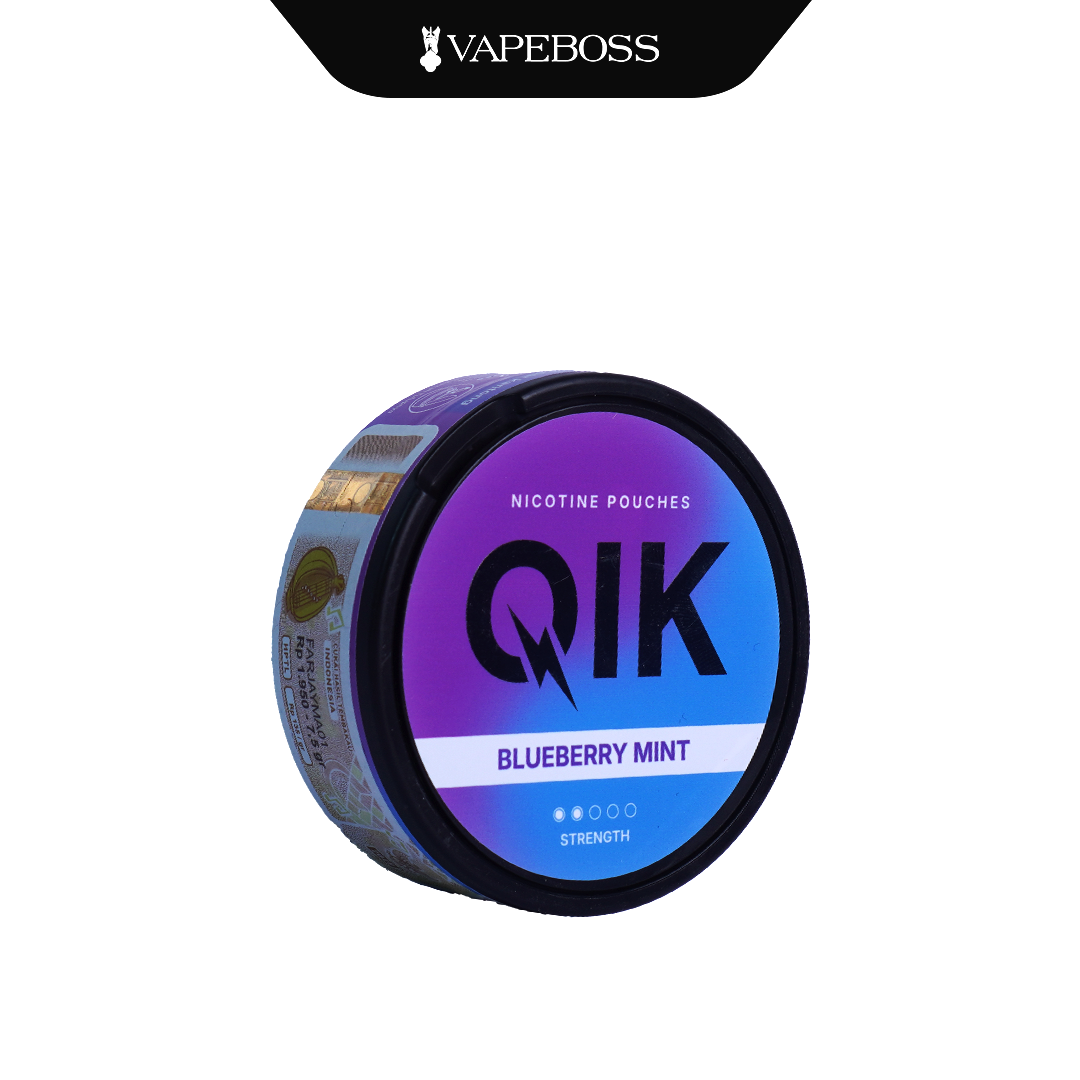 Qik Nicotine Pouches Pack Of 15 Blueberry Mint 4mg