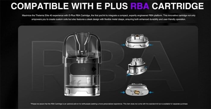 RBA E Plus Thelema Elite 40 Authentic Cartridge