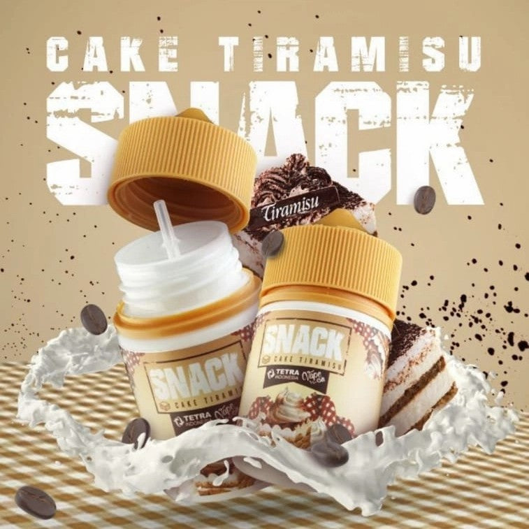 Tetra Snack V4 Tiramisu Cake 60ml by Tetra x Vapeon | Creamy Freebase Liquid