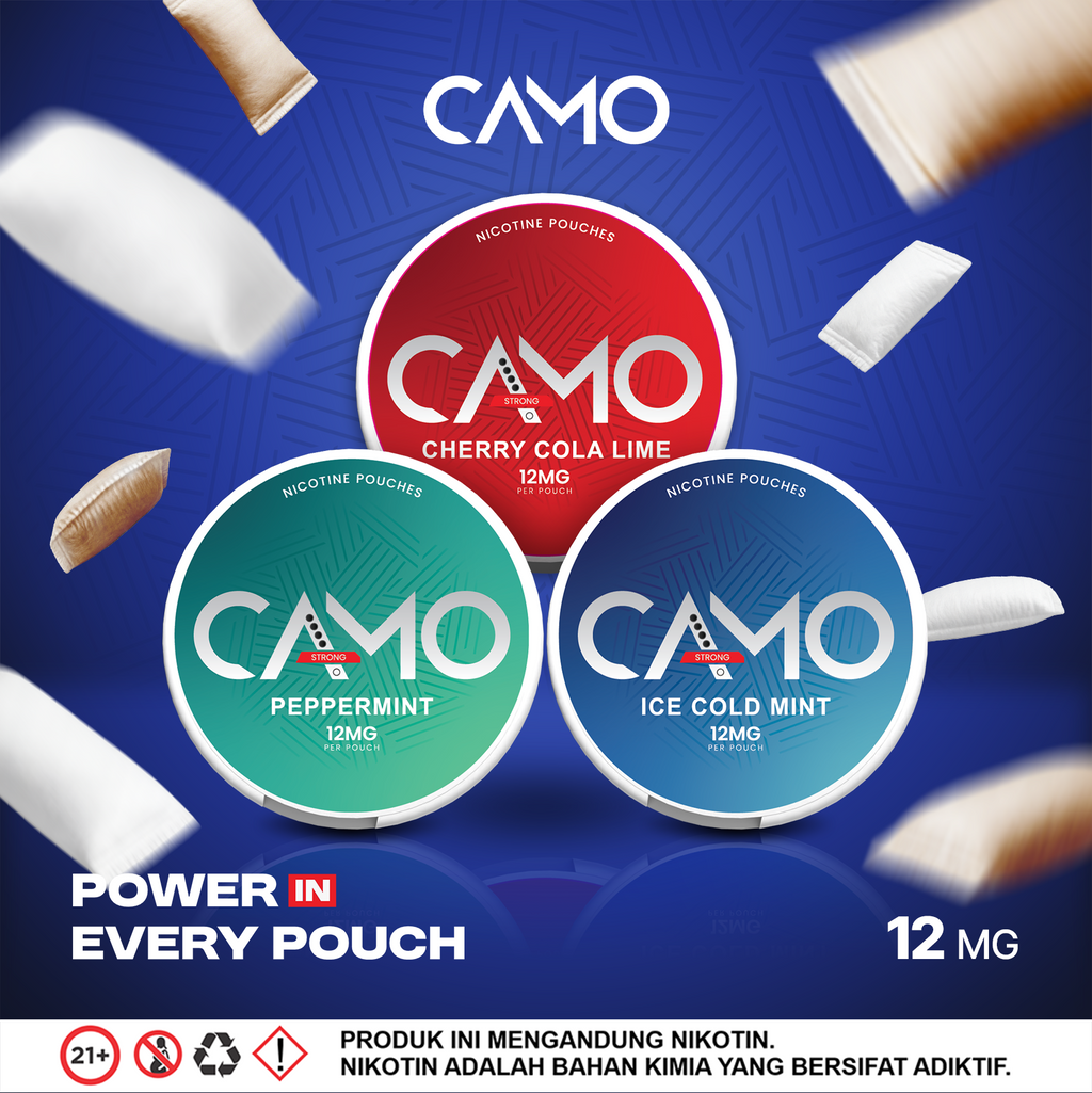 Camo Ice Cold Mint Nicotine Pouch 12mg | Extra Ice Mint