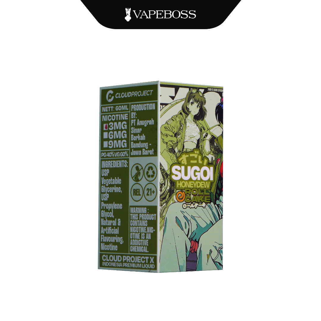Cloud Project Sugoi Freebase Liquid 60ml I Liquid Freebase