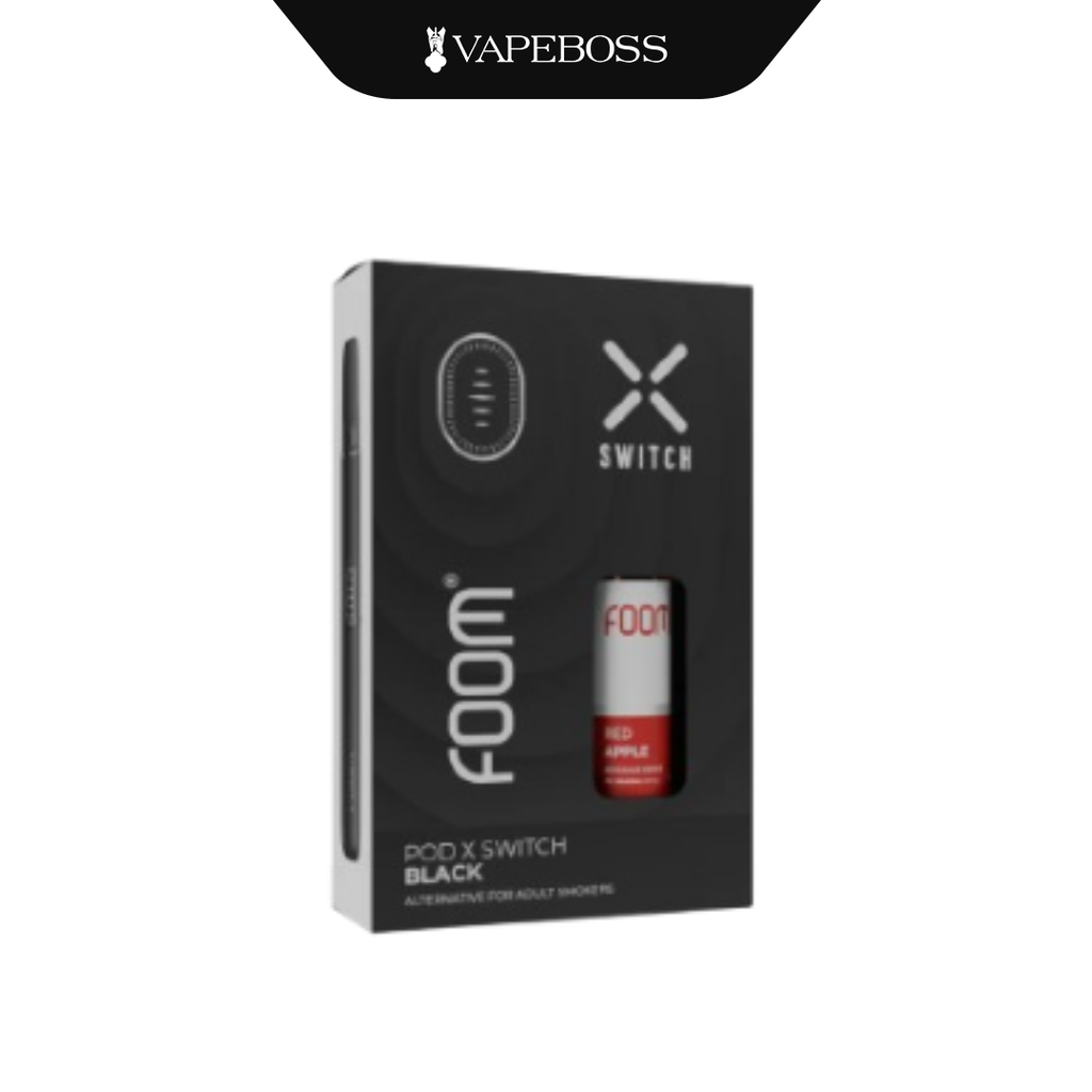 Open System Foom Pod X Switch Bundling Pod Kit Black Red Apple 15ml