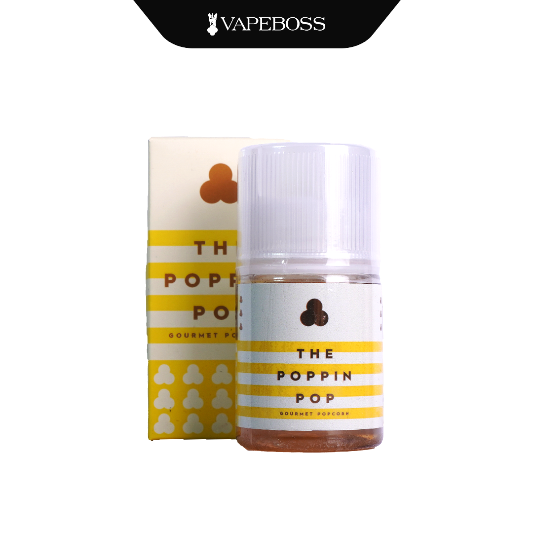 The Poppin Pop Caramel Butter Popcorn 60ml Freebase I Liquid Freebase