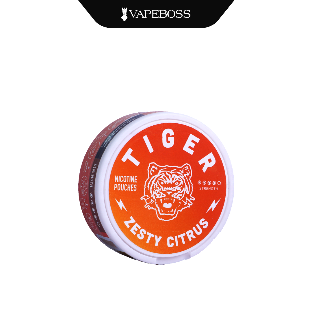 Tiger Nicotine Pouch Pack Of 20 Zesty Citrus 12mg