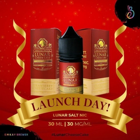 Hexohm Lunar Strawberry Cheesecake 30ml by Emkay