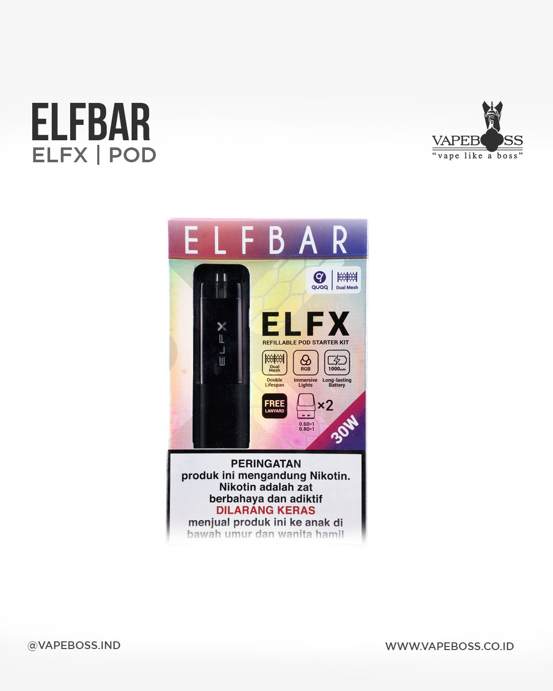 Elfbar ELFX Pod Kit Authentic by Elfbar | Pod  Vapeboss