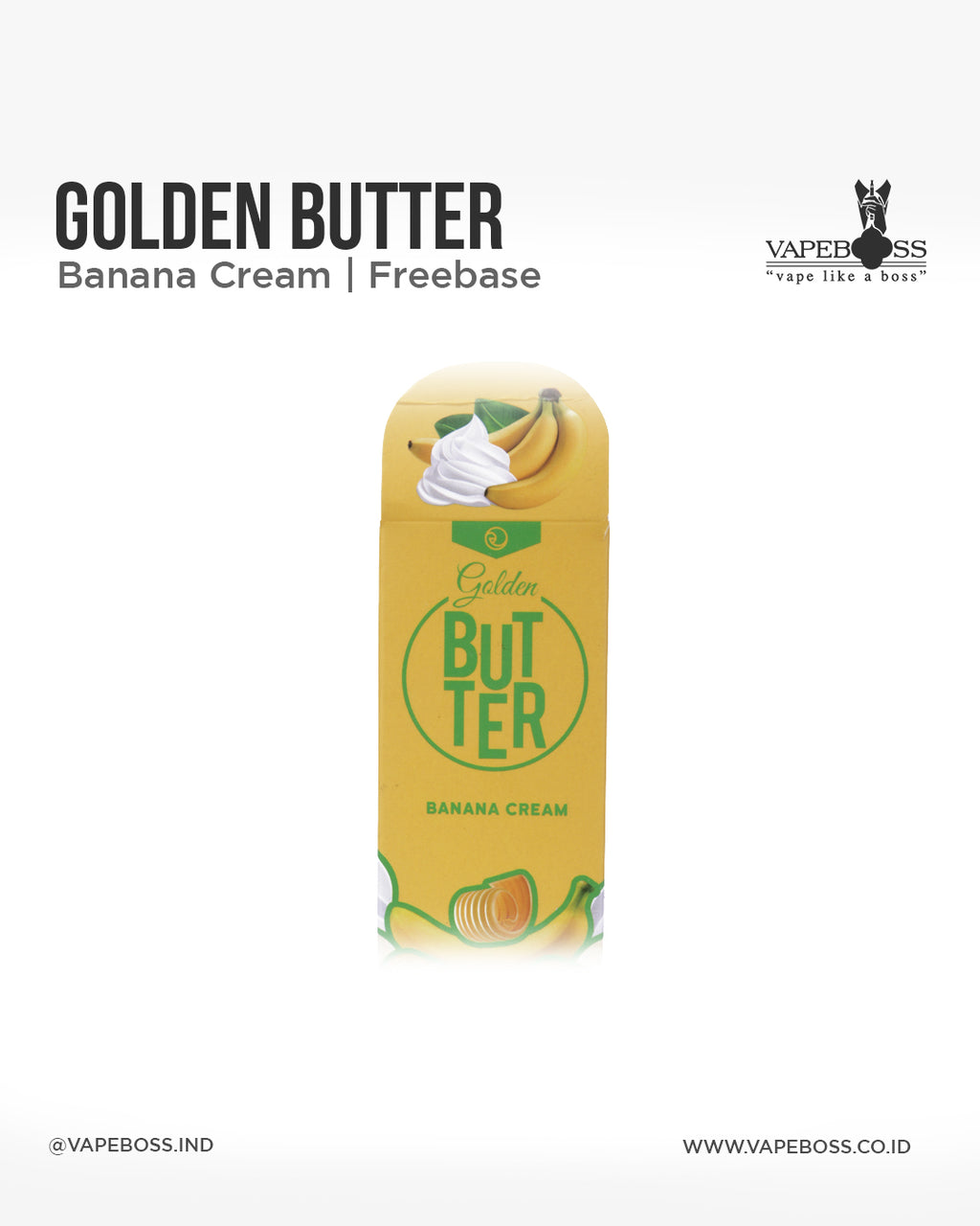 Golden Butter V4 Banana Cream Butter 60ml by Farm Factory | Liquid Freebase