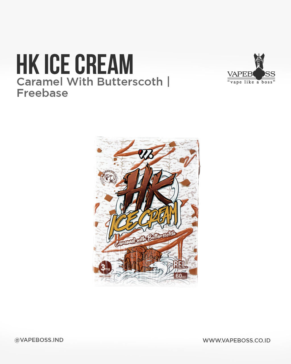 Liquid Happi Krunch Caramel Butterscoth Ice Cream 60ml by Wise Jucie