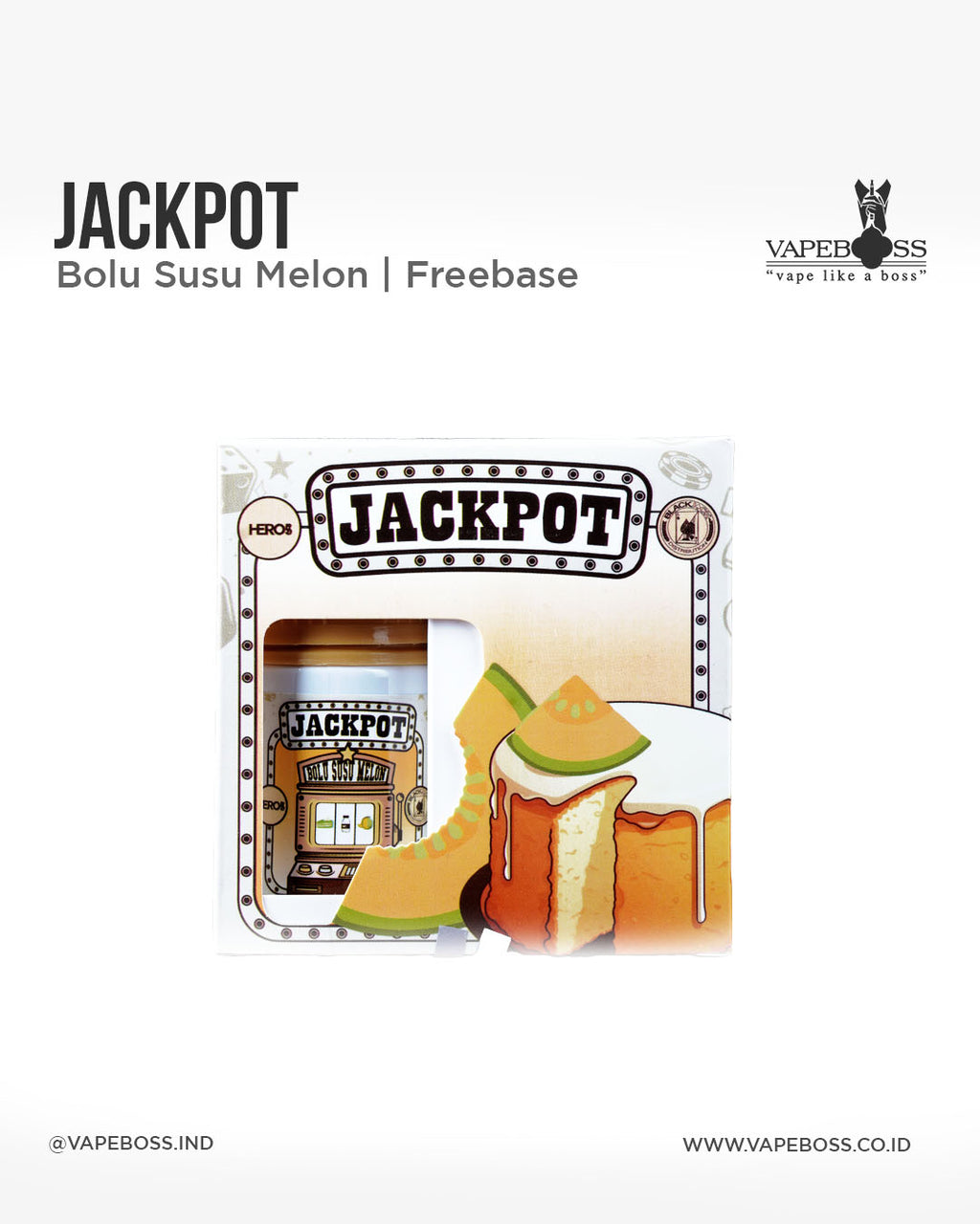 Jackpot Bolu Susu Melon 60ml by R57 | Liquid Freebase