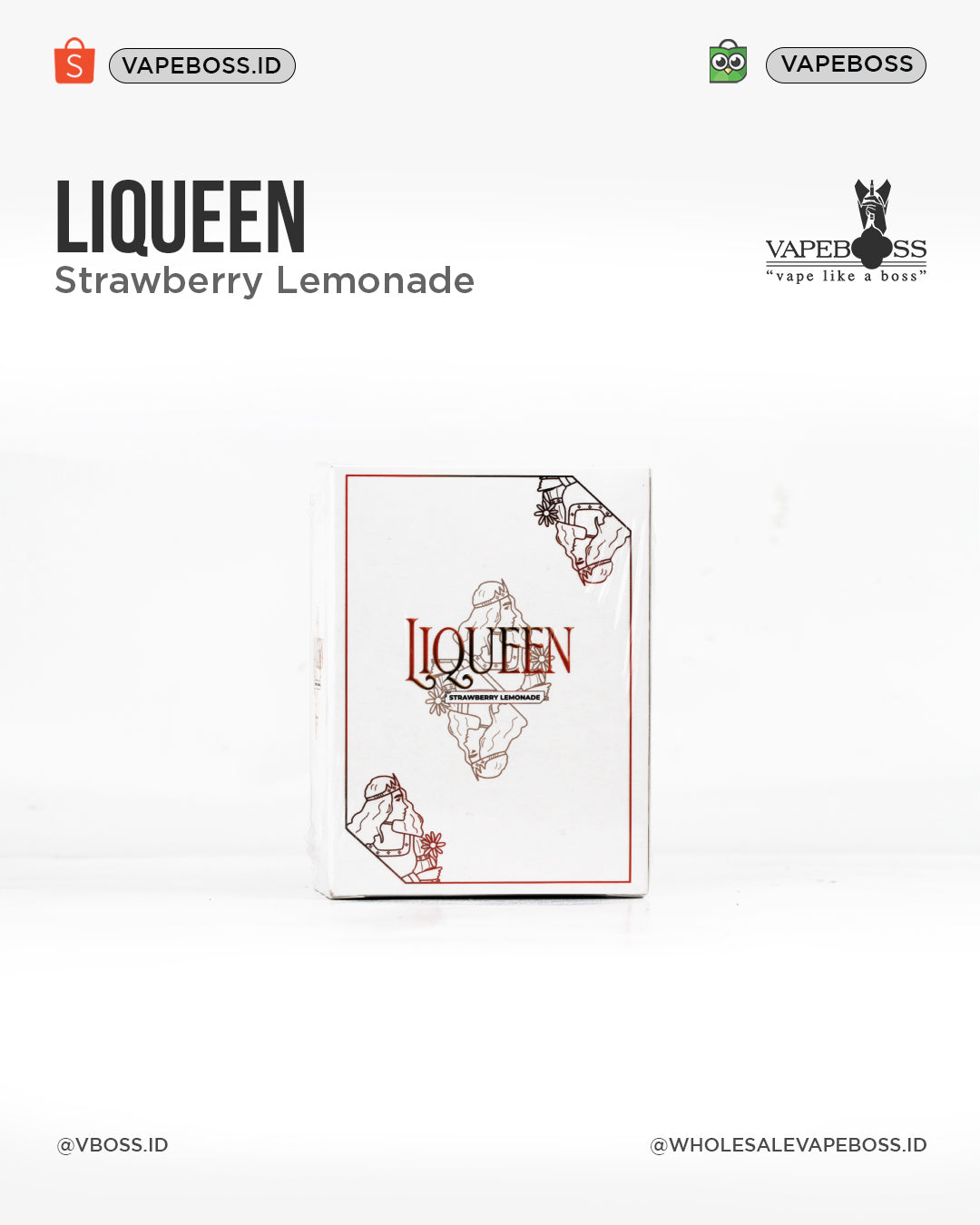 Liqueen Strawberry Lemonade 60ml by Gow Project | Liquid Freebase