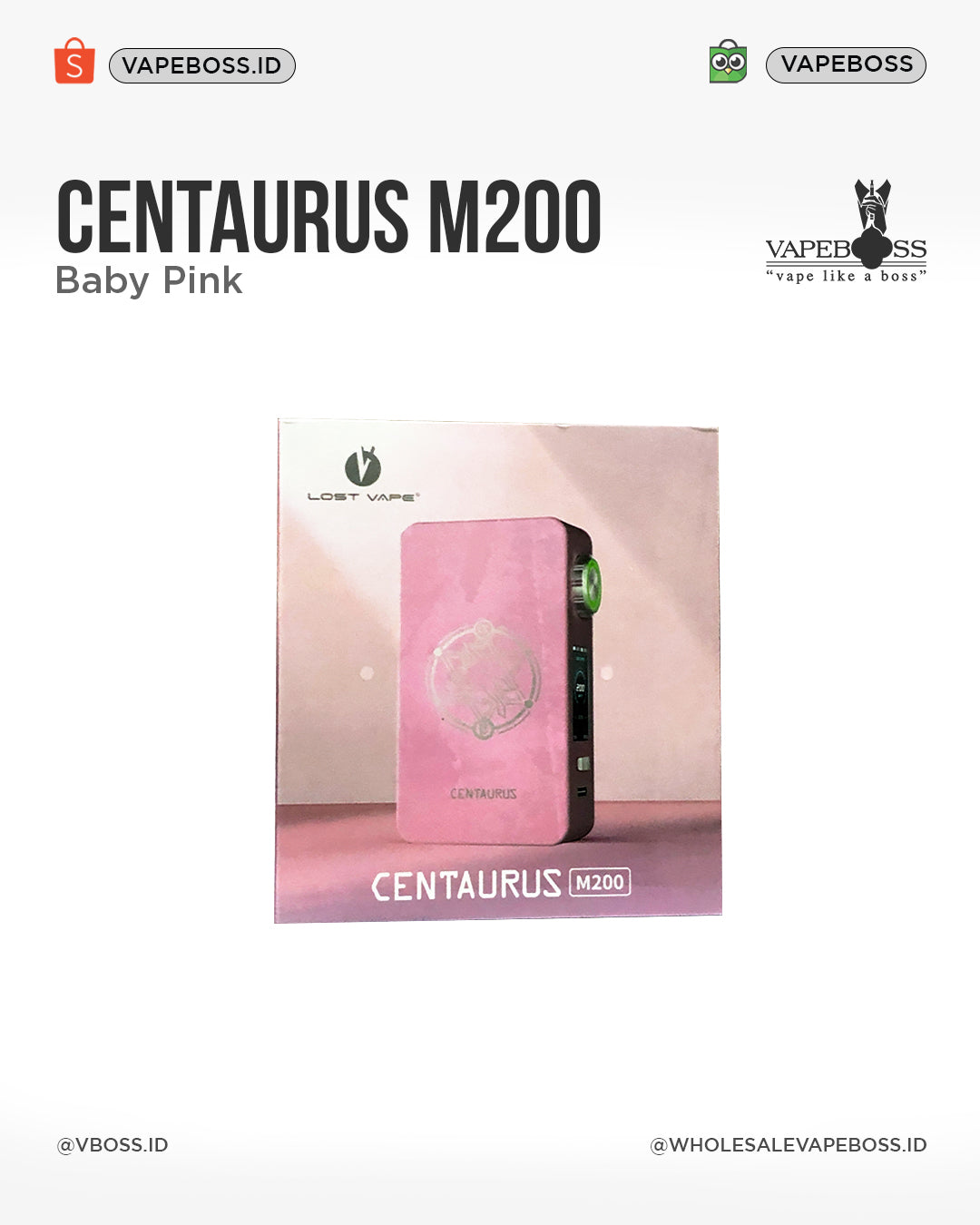 Lost Vape Centaurus M200 Box Mod Pink Baby Vapeboss Lost Vape Centaurus M200 Box Mod Pink Baby Vapeboss