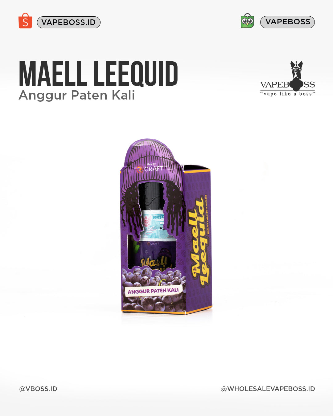 Maell Leequid Anggur Paten Kali 60ml by Rcraft x Mael Lee