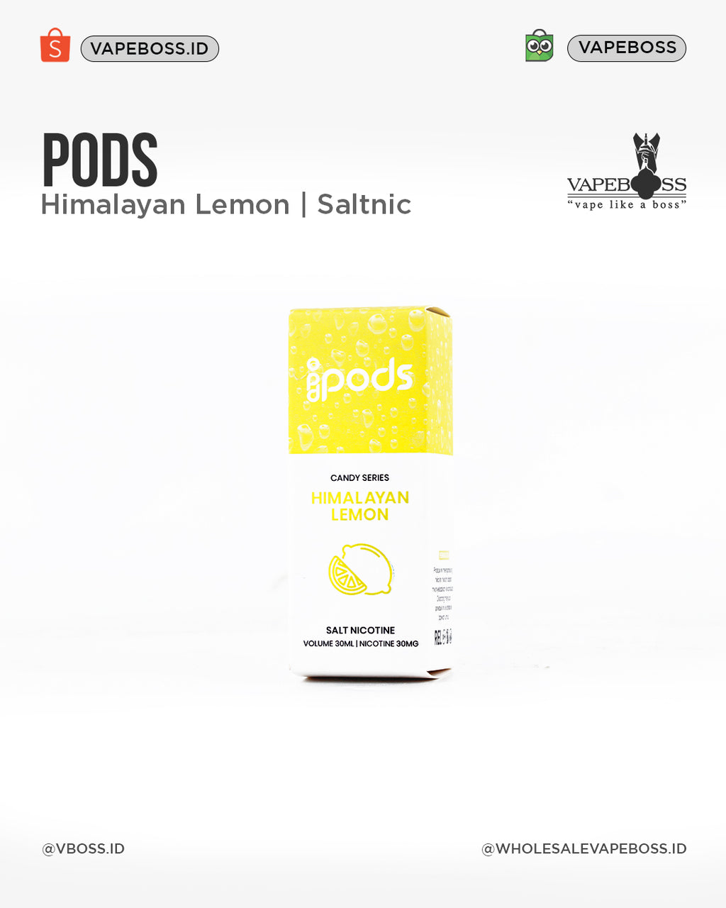 Ipods Idpods Cool Series Saltnic 30ml 30mg by Raffi Ahmad x JVS
