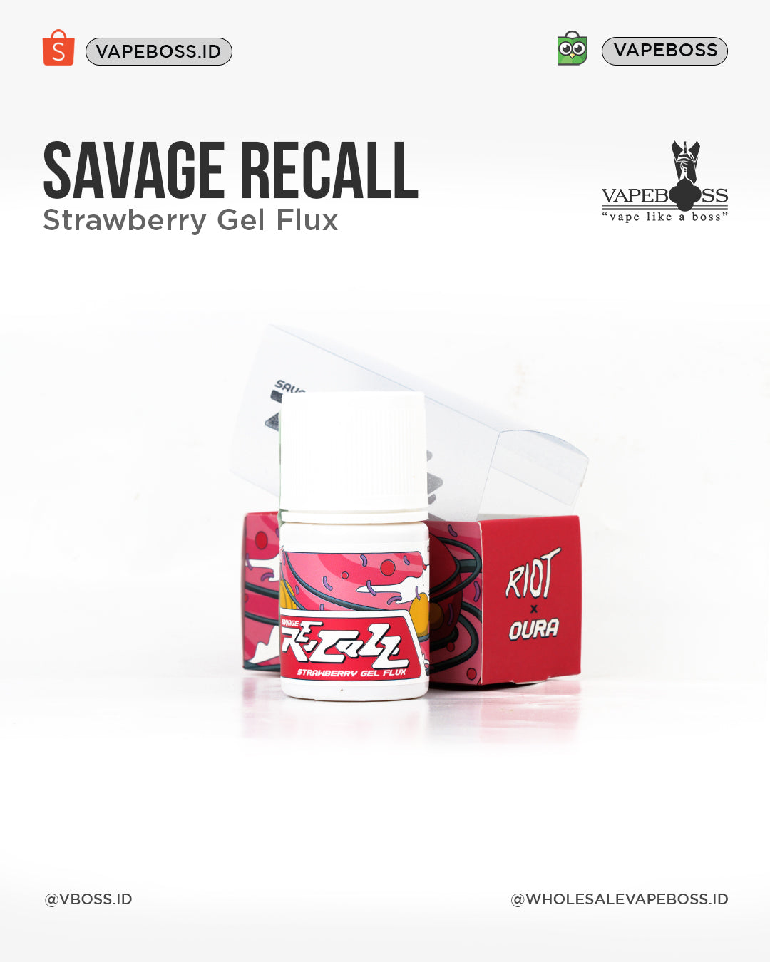 Savage Recall Strawberry Gel Flux 60ml 3mg