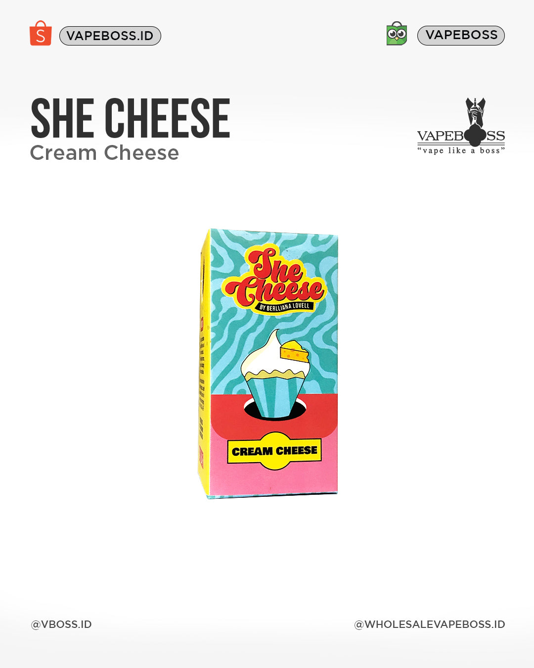 She Cheese Cream Cheese 60ML by Berlliana Lovell x Juicestation