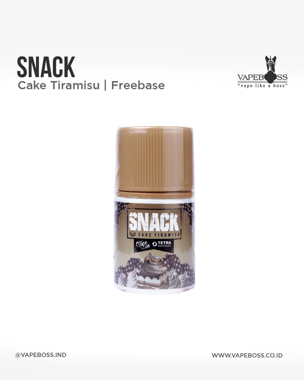 Tetra Snack V4 Cake Tiramisu 60ml by Tetra x Vapeon | Liquid Freebase Vapeboss Tetra Snack V4 Cake Tiramisu 60ml by Tetra x Vapeon | Liquid Freebase Vapeboss
